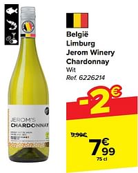 België limburg jerom winery chardonnay wit-Witte wijnen