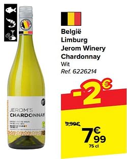 België limburg jerom winery chardonnay wit