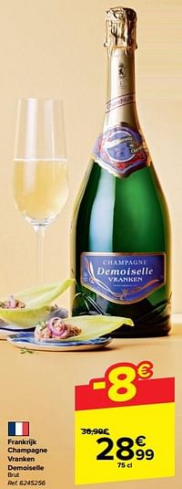 Frankrijk champagne vranken demoiselle brut-Champagne