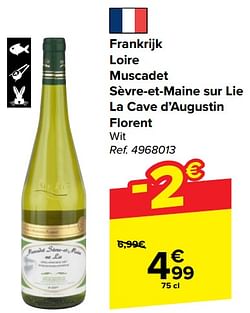 Frankrijk loire muscadet sèvre-et-maine sur lie la cave d’augustin florent wit