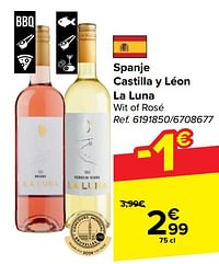 Spanje castilla y léon la luna wit of rosé-Witte wijnen