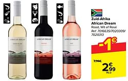 Zuid-afrika african dream rood, wit of rosé