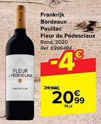 Frankrijk bordeaux pauillac fleur de pédesclaux rood-Rode wijnen