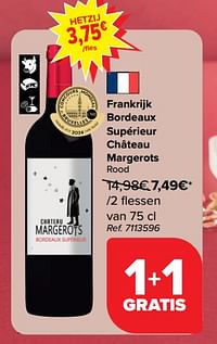 Frankrijk bordeaux supérieur château margerots rood-Rode wijnen