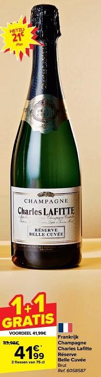 Frankrijk champagne charles lafitte réserve belle cuvée brut