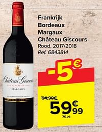 Frankrijk bordeaux margaux château giscours rood-Rode wijnen