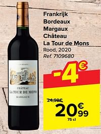 Frankrijk bordeaux margaux château la tour de mons rood-Rode wijnen