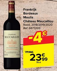 Frankrijk bordeaux moulis château maucaillou rood-Rode wijnen