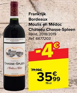 Frankrijk bordeaux moulis en médoc château chasse-spleen rood