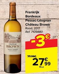 Frankrijk bordeaux pessac-léognan château brown rood-Rode wijnen