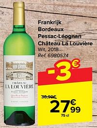 Frankrijk bordeaux pessac-léognan château la louvière wit-Witte wijnen