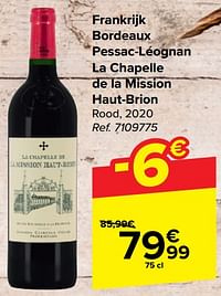 Frankrijk bordeaux pessac-léognan la chapelle de la mission haut-brion rood-Rode wijnen