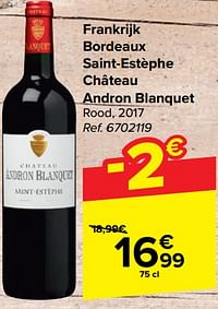 Frankrijk bordeaux saint-estèphe château andron blanquet rood-Rode wijnen