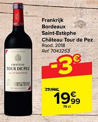 Frankrijk bordeaux saint-estèphe château tour de pez rood-Rode wijnen