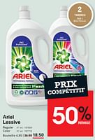 Promotions Ariel lessive - Ariel - Valide de 12/09/2024 à 30/09/2024 chez Sligro