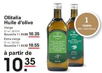 Promotions Olitalia huile d’olive - Olitalia - Valide de 12/09/2024 à 30/09/2024 chez Sligro