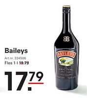 Promoties Baileys - Baileys - Geldig van 12/09/2024 tot 30/09/2024 bij Sligro