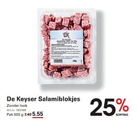 De keyser salamiblokjes-De Keyser