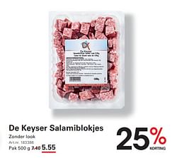 De keyser salamiblokjes