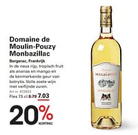 Domaine de moulin-pouzy monbazillac-Witte wijnen