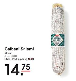 Galbani salami milano