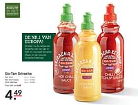 Promoties Go-tan sriracha - Go Tan - Geldig van 12/09/2024 tot 30/09/2024 bij Sligro