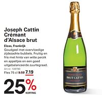 Joseph cattin crémant d’alsace brut-Schuimwijnen