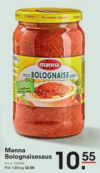 Manna bolognaisesaus-Manna