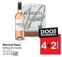 Marival rosé igp pays d’oc-Rosé wijnen