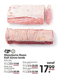 Meierijsche roem kalf dunne lende-Meierijsche Roem