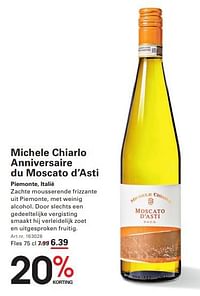 Michele chiarlo anniversaire du moscato d’asti-Witte wijnen