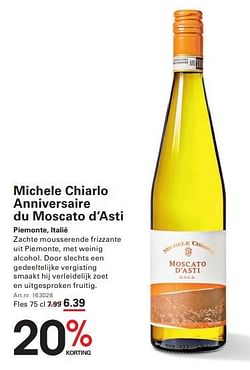 Michele chiarlo anniversaire du moscato d’asti