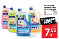 Promoties Mr. proper professional allesreiniger - Mr. Proper - Geldig van 12/09/2024 tot 30/09/2024 bij Sligro