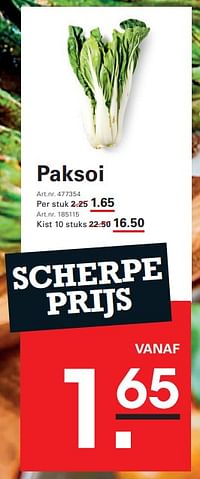 Paksoi-Huismerk - Sligro