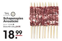 Promoties Schapenspies arrosticini - Kaldenberg - Geldig van 12/09/2024 tot 30/09/2024 bij Sligro