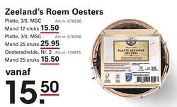 Zeeland’s roem oesters