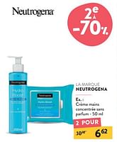 Promotions Crème mains concentrée sans parfum - Neutrogena - Valide de 11/09/2024 à 24/09/2024 chez DI