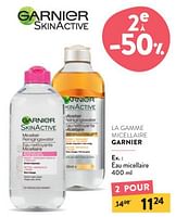 Promotions Eau micellaire - Garnier - Valide de 11/09/2024 à 24/09/2024 chez DI