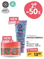 Promotions Nettoyant visage blueberry - Natura Siberica - Valide de 11/09/2024 à 24/09/2024 chez DI