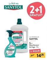 Promotions Désinfectant du linge - Sanytol - Valide de 11/09/2024 à 24/09/2024 chez DI