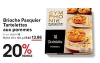 Promotions Brioche pasquier tartelettes aux pommes - Brioche pasquier - Valide de 12/09/2024 à 30/09/2024 chez Sligro