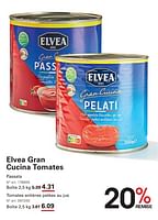 Promotions Elvea gran cucina tomates - Elvea - Valide de 12/09/2024 à 30/09/2024 chez Sligro