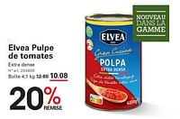 Promotions Elvea pulpe de tomates - Elvea - Valide de 12/09/2024 à 30/09/2024 chez Sligro