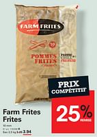 Promotions Farm frites frites - FarmFrites - Valide de 12/09/2024 à 30/09/2024 chez Sligro