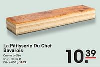 Promotions La pâtisserie du chef bavarois - La Pâtisserie du Chef - Valide de 12/09/2024 à 30/09/2024 chez Sligro