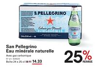 Promotions San pellegrino eau minérale naturelle - San Pellegrino - Valide de 12/09/2024 à 30/09/2024 chez Sligro