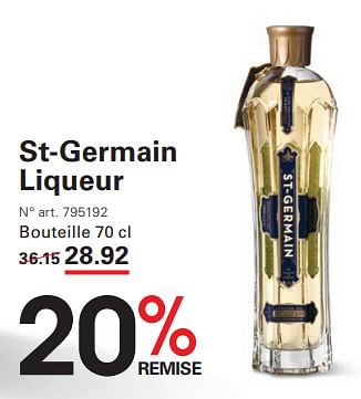 Promotions St-germain liqueur - St. Germain Brasserie - Valide de 12/09/2024 à 30/09/2024 chez Sligro