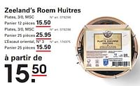 Promotions Zeeland’s roem huîtres - Zeelands Roem - Valide de 12/09/2024 à 30/09/2024 chez Sligro