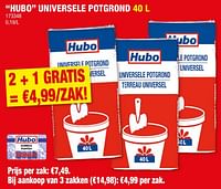 Promoties Hubo universele potgrond - Huismerk - Hubo  - Geldig van 11/09/2024 tot 22/09/2024 bij Hubo