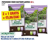 Potgrond voor buitenplanten-Agrofino